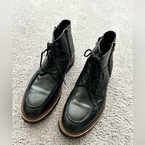 Section X Black Leather Boots. Size 10.5